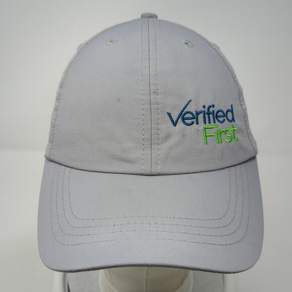 Verified First Strapback Hat Solid Gray One Size Embroidered Paramount - Picture 2 of 10